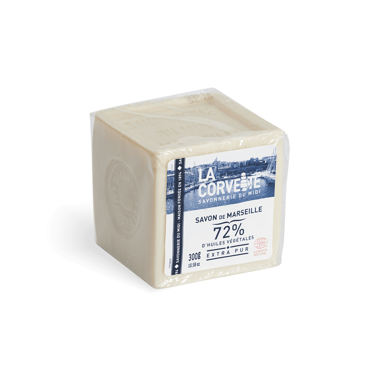 Традиционное марсельское растительное мыло. Куб, 300 гр.